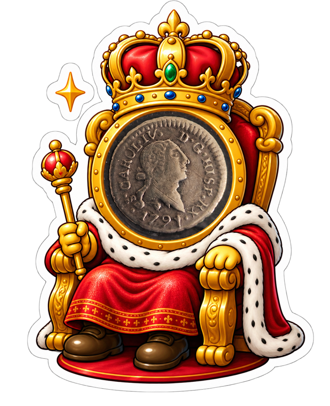 Cuartillo de 1791 – Carlos IV – Ceca de Santiago de Chile